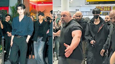 Photo of 纽约机场被保镖架着走 《逐玉》张凌赫“感觉在空中飞行”