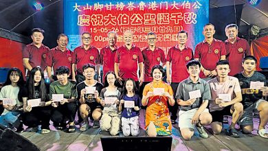 Photo of 【大山脚甘榜峇鲁港门大伯公庆神诞】陈惜海:每年颁奖励金 鼓励学生勤奋向学