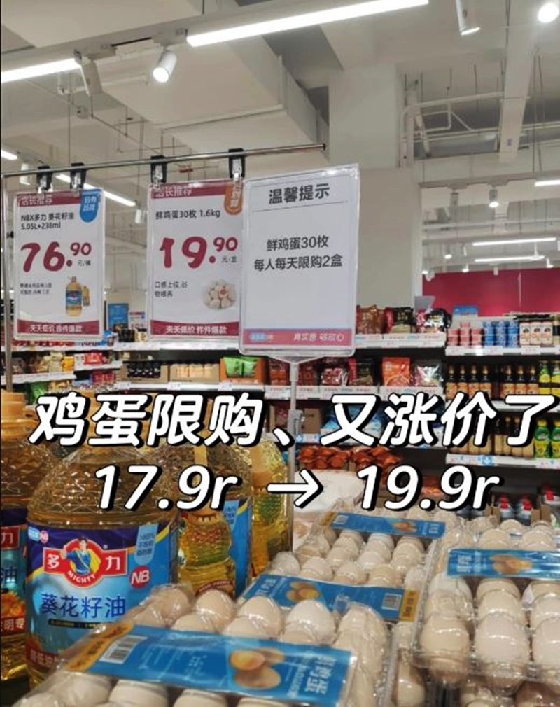 中国自5月开始,蛋价不断疯涨