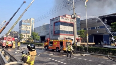 Photo of 韩仁川工业区大火！ 27栋厂房烧毁
