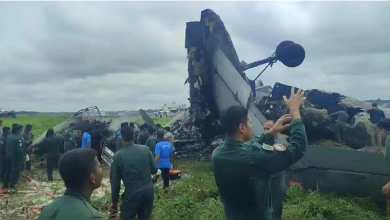 Photo of 印度空军AN-32 运输机坠毁起火