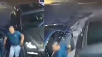 Photo of 车冲向人行道   男秒闪逃死劫