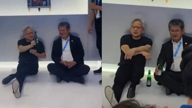 Photo of 网“太chill了” !  黄仁勋逛展零架子 直接坐地聊天