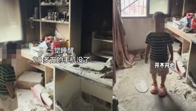 Photo of 儿玩火烧家20万货全毁 父反先问：开不开心？