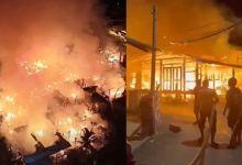 Photo of 玻港口8屋大火 5消拯队漏夜灌救