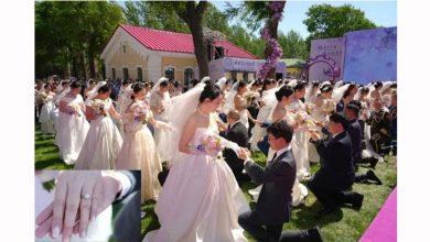 Photo of 187对博士生集体婚礼 ! 哈工大“种钻石”送新人