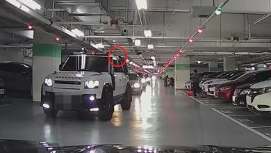 Photo of 商场抢车位不吵架  2车主猜拳定胜负