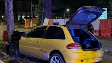 Photo of 疑偷电缆贼撞警车 2巡警执勤受伤