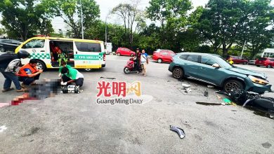 Photo of 摩多迎面猛撞轿车 男骑士魂断公路