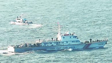 Photo of 金门海域执法巡查 闽海警船喊话早日团圆