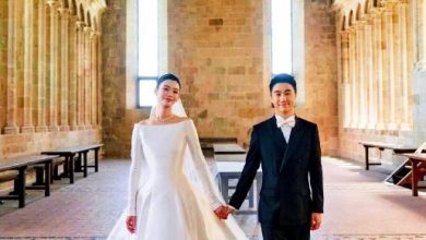 Photo of 奚梦瑶迟到7年白纱梦成真 与何猷君法国浪漫完婚