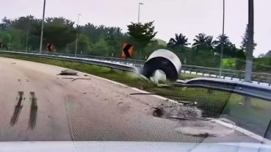 Photo of 数十吨钢卷甩落路面 消拯员惊险逃劫