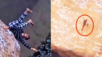 Photo of “也门蜘蛛人”徒手攀火山口 120公尺深渊坠亡