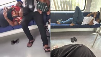 Photo of 疑罗兴亚人霸占MRT 整排座位横躺睡