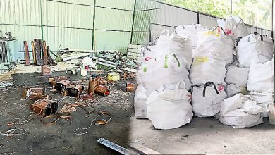 Photo of 涉嫌非法处理电子废料 彭警取缔工厂捕1男