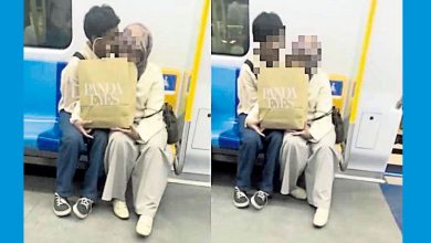 Photo of 男女车厢内行为不当 网民吁当局加强监管