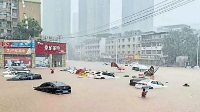 Photo of 重庆7区县大暴雨 水深2米 车辆被淹
