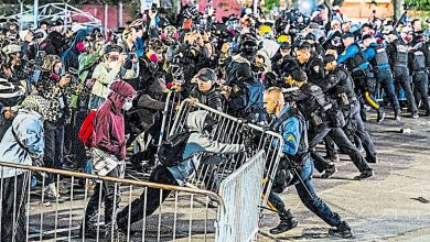 Photo of 美国新泽西州反ICE爆冲突 移民收容中心周边宵禁