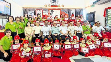 Photo of 德德社济海阁德育班 开笔礼见证学生书写