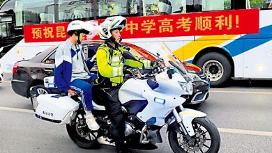 Photo of 考生跑错考场 交警飞驰护送