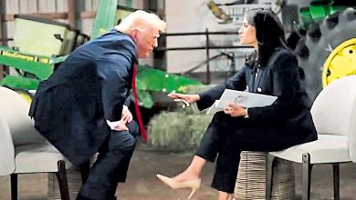 Photo of 不满被追问选举舞弊 特朗普中断访问离场