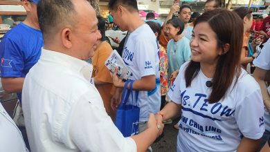 Photo of 柔佛州选〡早市拜票狭路相逢 马智礼与张孳璘先礼后兵