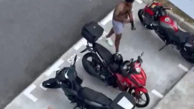 Photo of 毒驾撞垃圾槽穿四角裤逃回家 狮城无照男被控5罪