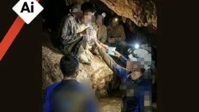 Photo of 寮水淹岩洞7人受困 幸存者获救原来是AI图