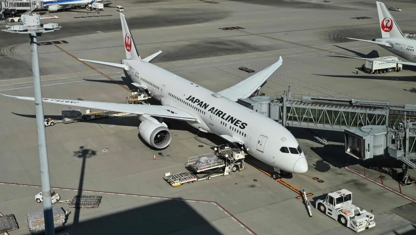 日本航空上月2名空服员因违反内部航空运输管理规则饮酒,导致航班延误。(法新社档案照)