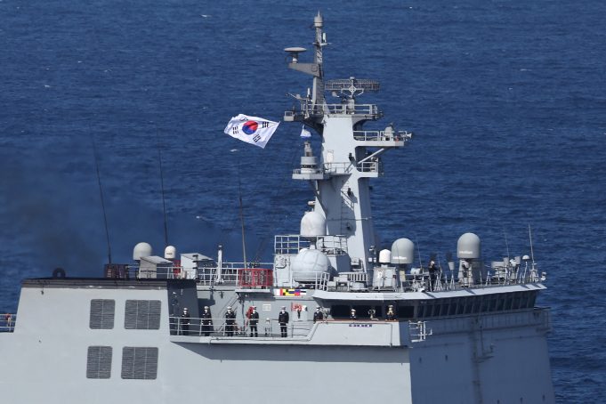 韩国海军演训中惊传意外。（法新社档案照）