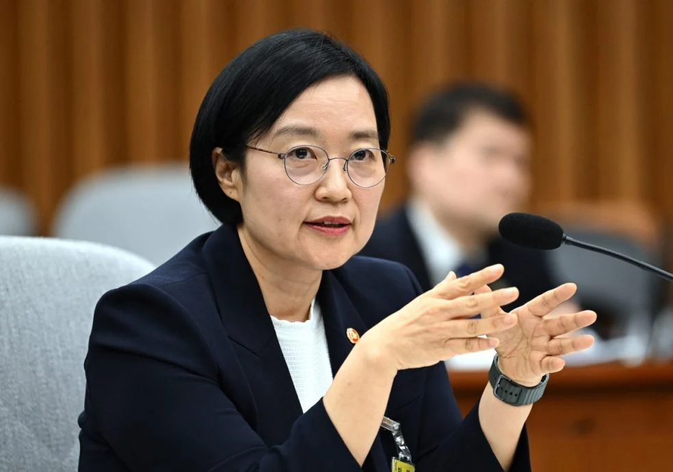 韩圣淑曾担任韩国互联网巨头Naver首席执行员，是韩国科技产业代表性人物之一。（法新社照片）