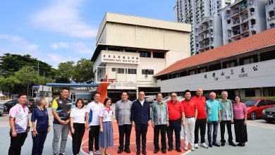 Photo of 沈志强拨款10万 助三山小学建有盖篮球场