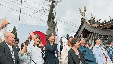Photo of 在长野县揭幕 日首座安倍晋三铜像