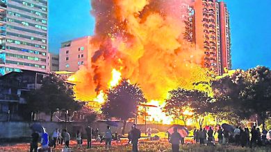 Photo of 多栋老屋烧剩框架福州最后老巷大火