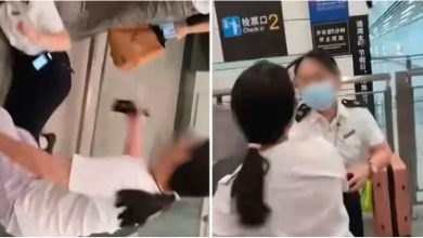 Photo of 迟到被拒乘发飙 女怒打工作人员