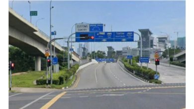 Photo of 不想困车龙闯禁道 大马男撞挡路辅警逃逸