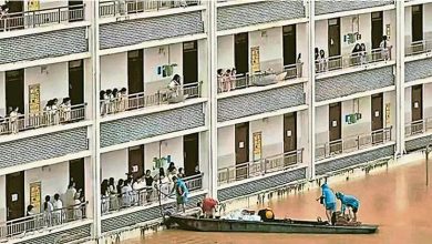 Photo of 广西校舍淹至3楼 逾万师生困2天
