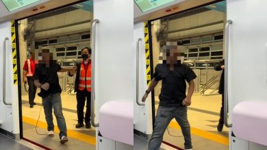 Photo of 男子闯LRT3轨道 列车停运30分钟