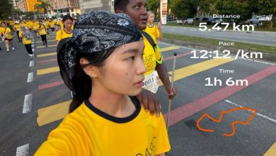 Photo of 女孩当盲人跑者“眼睛” 完成5公里路跑 网民: 谢谢你证明人间有爱