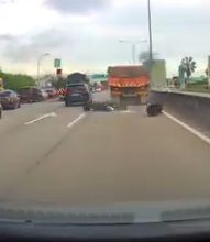 Photo of 轿车强行插队 罗里惊险闪避 骑士无辜遭殃