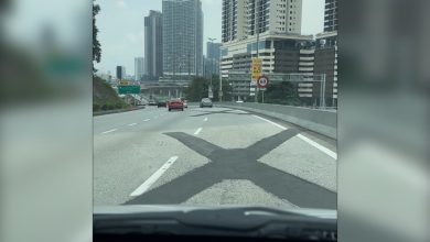Photo of NPE大道惊现“X”字路面 网民笑称在提醒投票