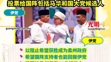 Photo of 伊党:党员应在国盟没上阵的柔州议席   投票给国阵包括马华和国大党候选人