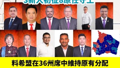 Photo of 行动党上阵11森州议席 3新人初征8原任守土