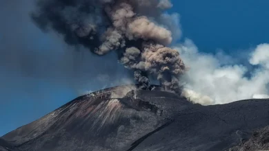 Photo of 西西里岛火山喷发 灰柱直冲1.5公里