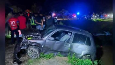 Photo of 轿车失控翻覆 警员抛出车外亡