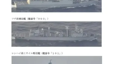 Photo of 中国7艘军舰齐出动 一周穿越日本4要道