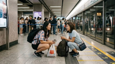 Photo of 蹲下等车竟被路人掷硬币!中国女: 港人不友好不会再来第二次