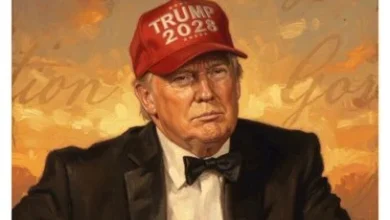 Photo of 特朗普戏称再选总统 白宫转发2028画像引关注