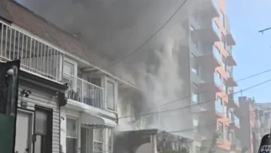 Photo of 纽约建物起火至少21伤 78岁老妇情况危急