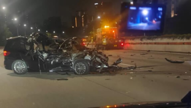 Photo of 疑与施工罗里相撞 宝马撞成废铁 30岁司机身亡